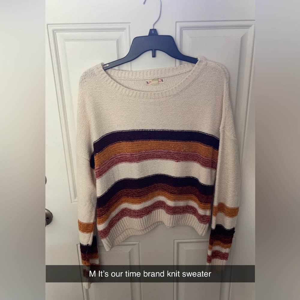 Stripped knit sweater
